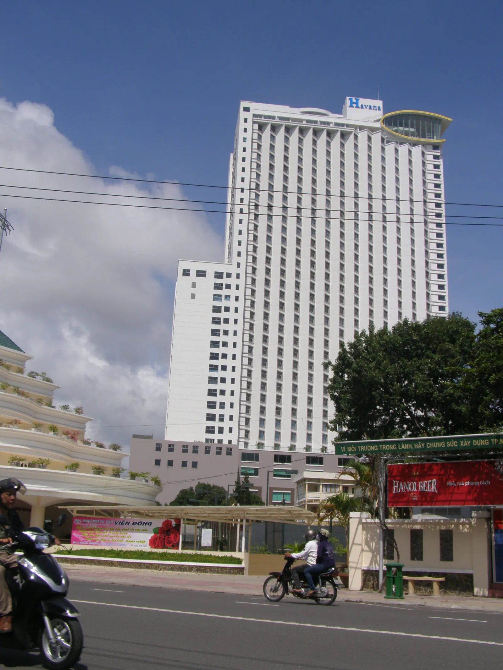 The Havana Nha Trang tower on Tran Phu street, photographed in November 2013.